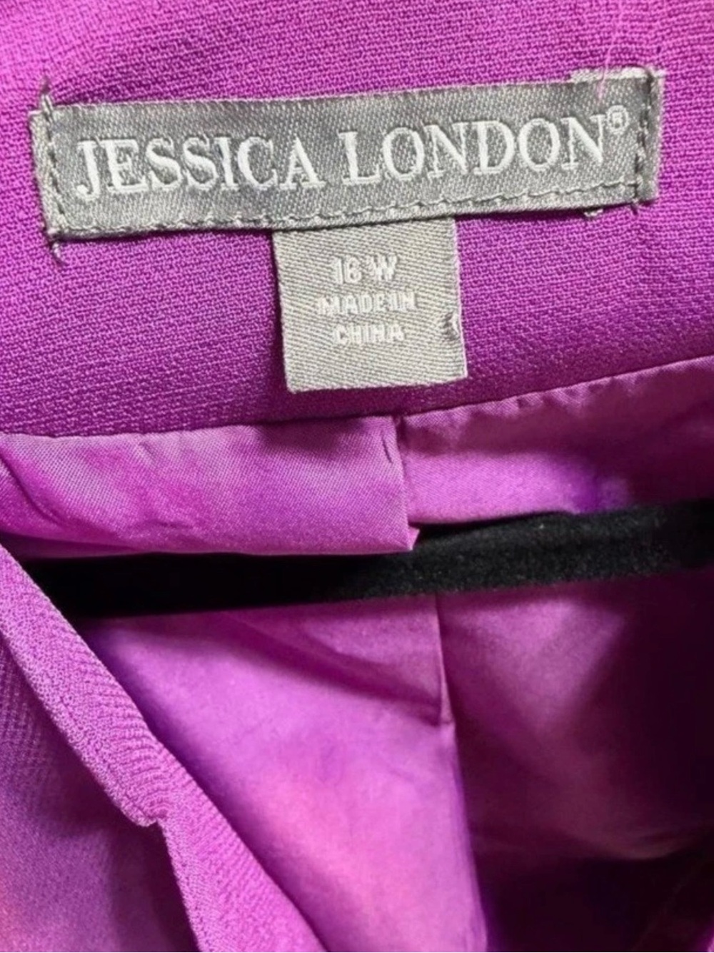 Jessica London purple dress with matching jacket size 16W new with tags. - Picture 6 of 7